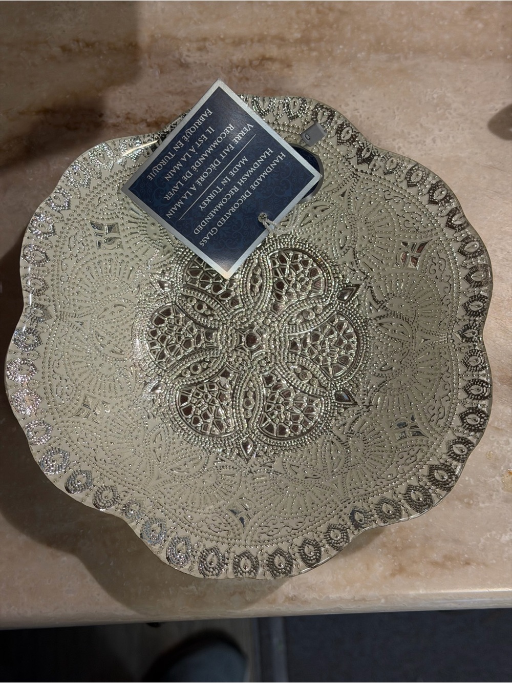 Azzurra silver decorative bowl - Picture 4 of 7